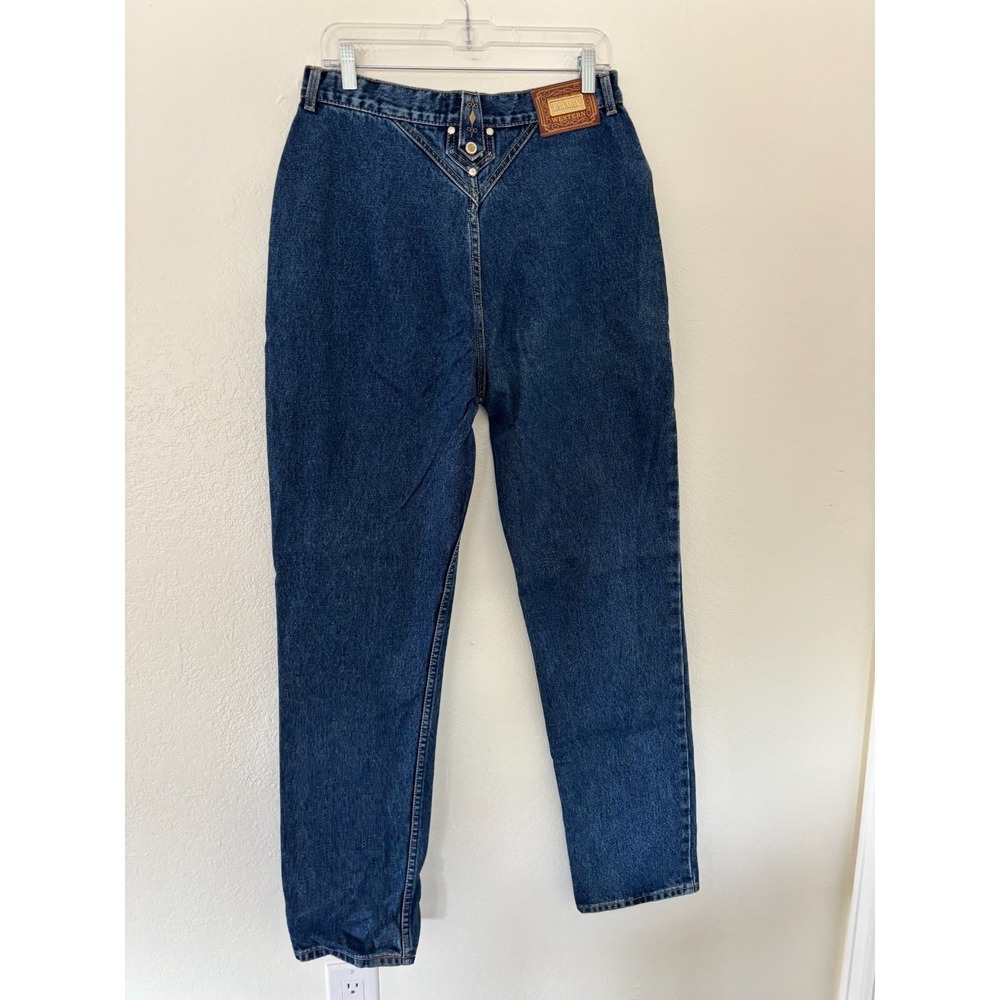 VTG  Lawman Western Jeans 13/14 80s 90s Bareback Button Studded Hong Kong Rodeo